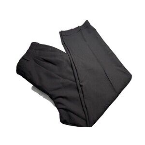 Vito Rufolo Rodina 100% Pure New Wool High Twist Black Trousers Made Italy